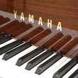 1987 Mahogany Yamaha Queen Anne grand piano and duet bench - Grand Pianos